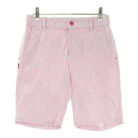 23区GOLF ニジュウサンクゴルフ ショートパンツ ストライプ柄 ピンク系 61 【中古】ゴルフウェア レディース