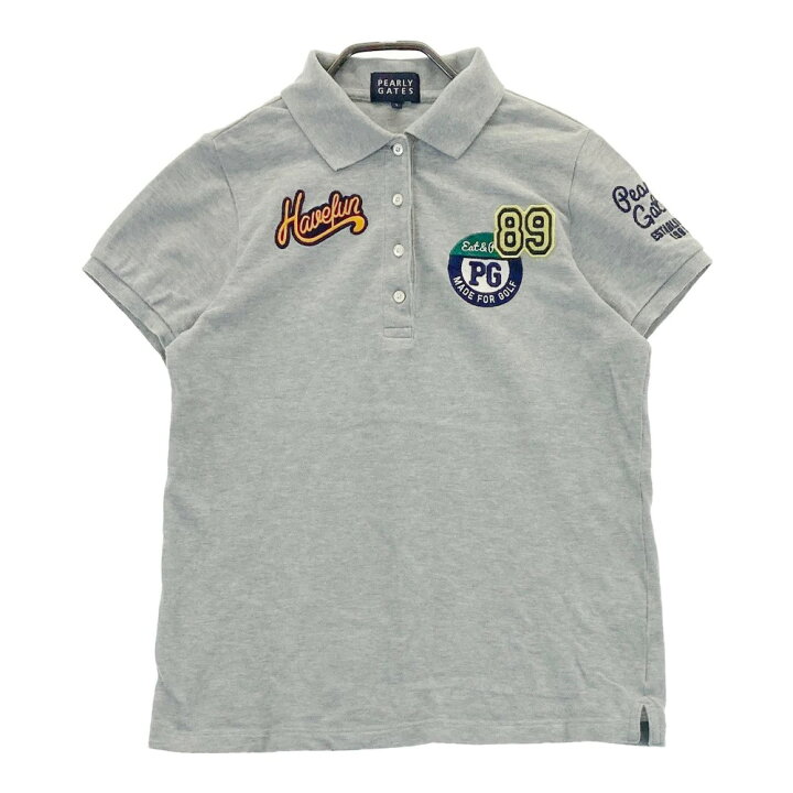 楽天市場】PEARLY GATES パーリーゲイツ 半袖ポロシャツ グレー系 1  