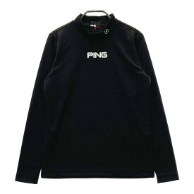 PING ピン 622-2269904 2022年モデル ハイネック 長袖Tシャツ ブラック系 M 【中古】ゴルフウェア レディース