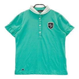 KAPPA GOLF カッパゴルフ 半袖ポロシャツ グリーン系 L 【中古】ゴルフウェア レディース