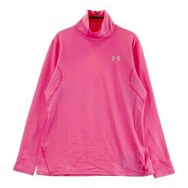 UNDER ARMOUR アンダーアーマー タートルネック 長袖Tシャツ ピンク系 XL 【中古】ゴルフウェア レディース