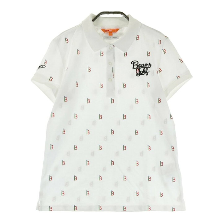 楽天市場】BEAMS GOLF ビームスゴルフ 半袖ポロシャツ 総柄 ホワイト系 