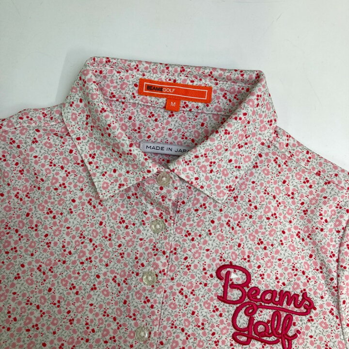 楽天市場】BEAMS GOLF ビームスゴルフ 半袖 ポロシャツ 花柄 ピンク系 