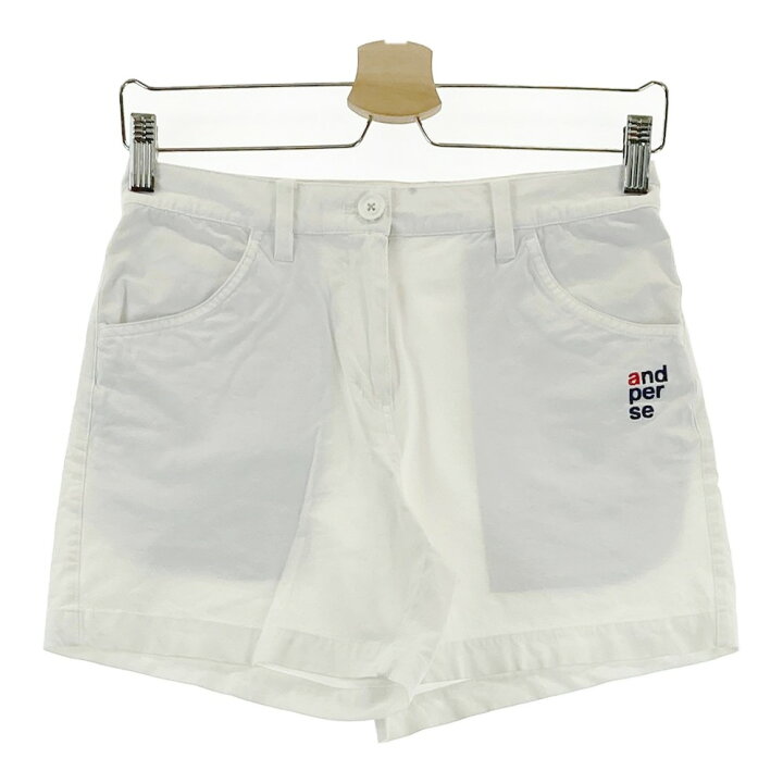 楽天市場】AND PER SE アンパスィ ショートパンツ ホワイト系 S 【中古 