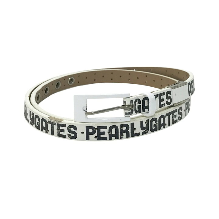 楽天市場】PEARLY GATES パーリーゲイツ レザーベルト ロゴプリント  