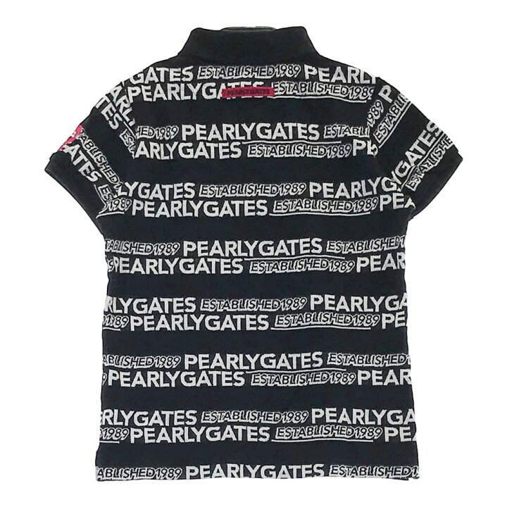 楽天市場】PEARLY GATES パーリーゲイツ 半袖ポロシャツ 総柄 ブラック 