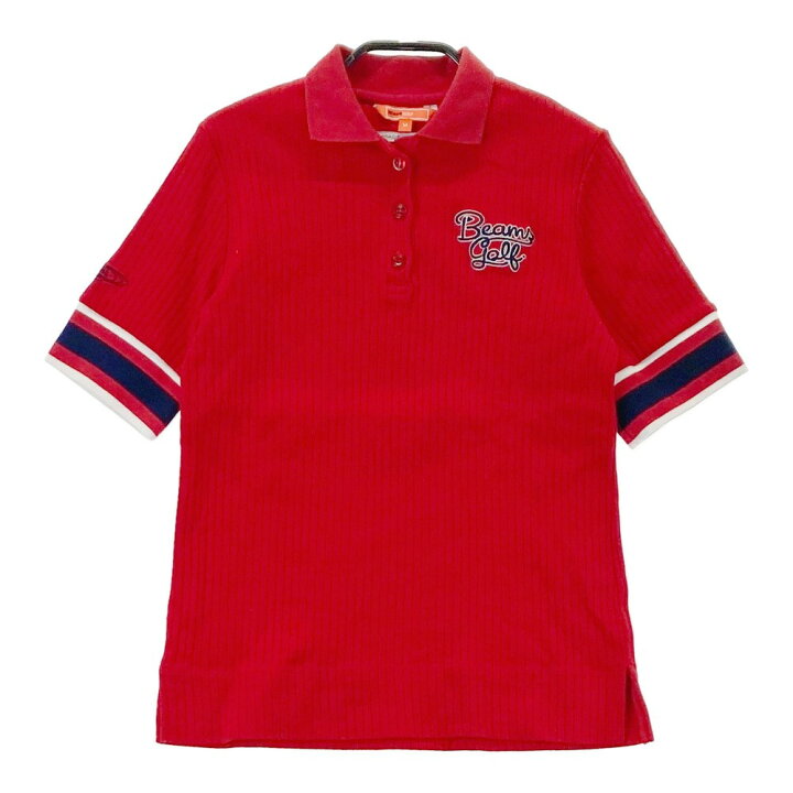 楽天市場】BEAMS GOLF ビームスゴルフ 半袖ポロシャツ レッド系 M 