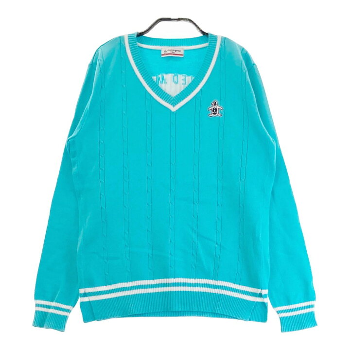 楽天市場】MUNSING WEAR マンシングウェア ニット セーター ブルー系 L 