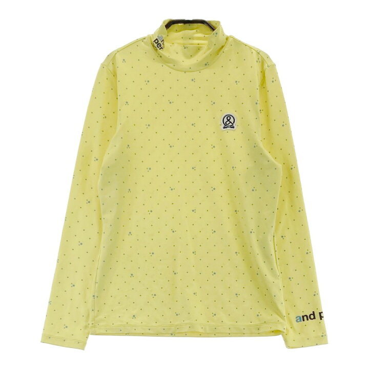 楽天市場】AND PER SE アンパスィ ハイネック長袖Tシャツ ドット柄 