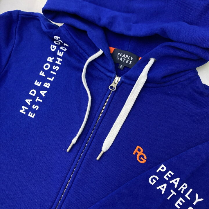 楽天市場】PEARLY GATES パーリーゲイツ 長袖ジップパーカー ブルー系 