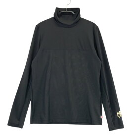 DANCE WITH DRAGON ダンスウィズドラゴン D2-975100 切替 ハイネック 長袖インナーTシャツ ブラック系 2 【中古】ゴルフウェア レディース