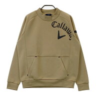 CALLAWAY キャロウェイ ハイネック スウェットトレーナー ベージュ系 M 【中古】ゴルフウェア レディース