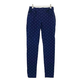 RLX ラルフローレン ストレッチパンツ 総柄 ネイビー系 O 【中古】ゴルフウェア レディース