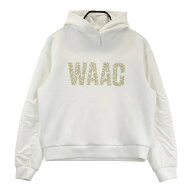 WAAC ワック フード付 長袖スウェット ホワイト系 3 【中古】ゴルフウェア レディース