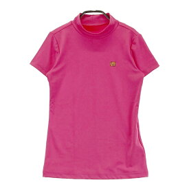 LOUD MOUTH ラウドマウス モックネック 半袖Tシャツ ピンク系 S 【中古】ゴルフウェア レディース