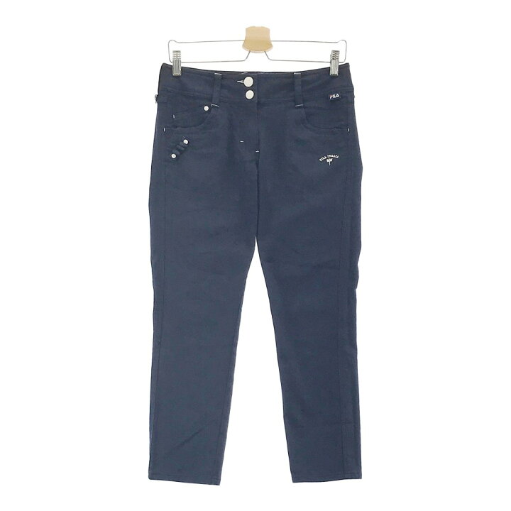 FILA GOLF フィラゴルフ ストレッチパンツ ネイビー系 M 【中古】ゴルフウェア レディース 中古ゴルフウェア通販STST FILA GOLF フィラゴルフ ストレッチパンツ ネイビー系 S ゴルフウェア レディース
