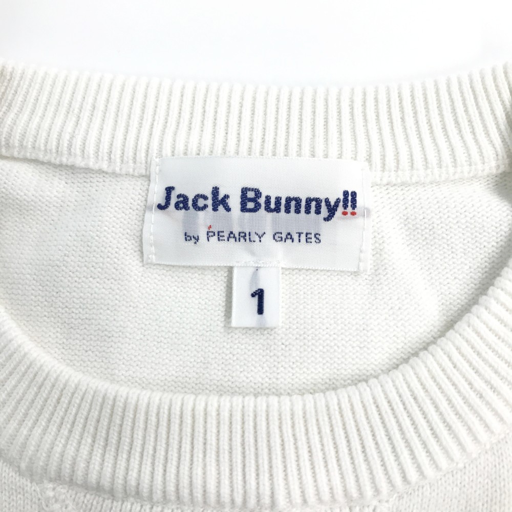 ★特価20%OFF★ジャックバニー セーター 黒×白 ボーダー ニット ジュニア・キッズ 130 ゴルフウェア Jack Bunny