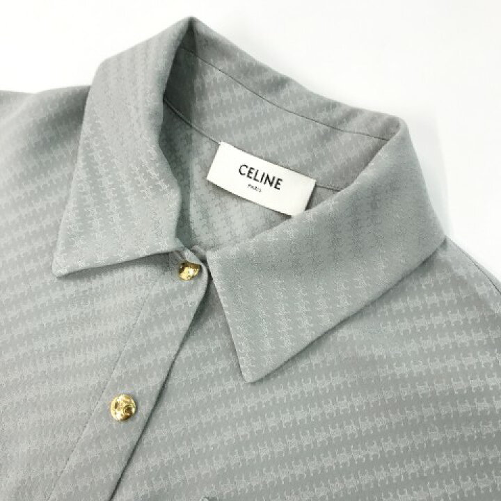 楽天市場】CELINE セリーヌ 長袖シャツ ブラウス グレー系 36 【中古 