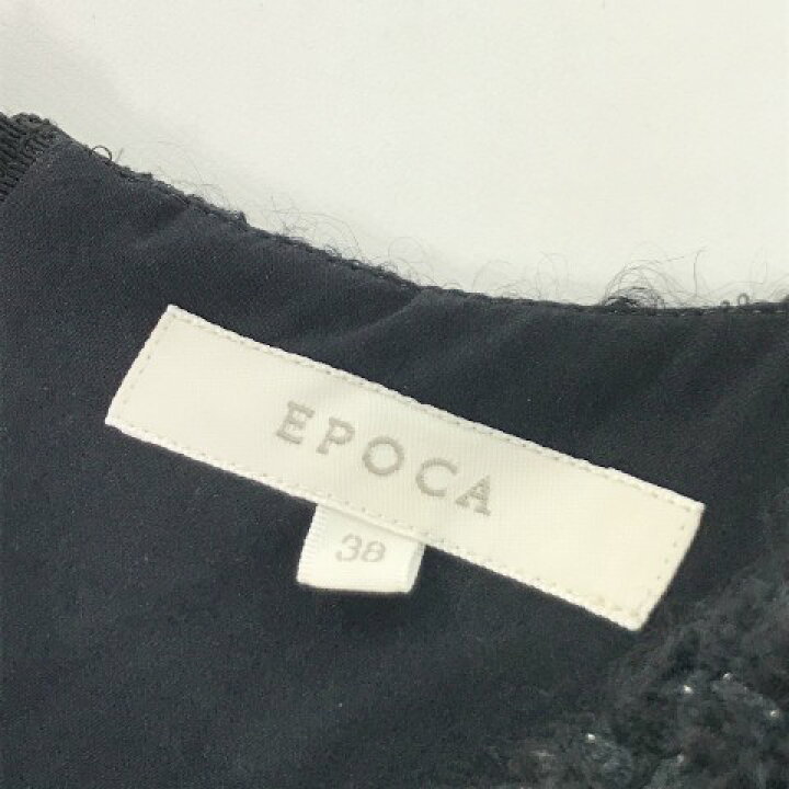 楽天市場】EPOCA エポカ ツイードワンピース ブラック系 38 【中古  