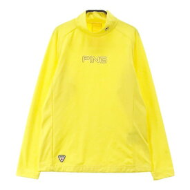 PING ピン 2022年モデル ハイネック　長袖Tシャツ イエロー系 M 【中古】ゴルフウェア レディース