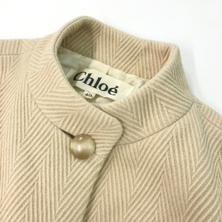 楽天市場】CHLOE クロエ 520-61143 スタンドカラーロングコート 