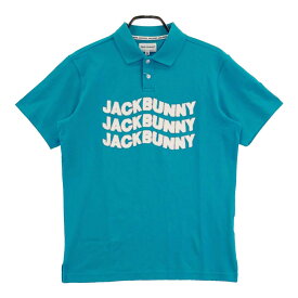 JACK BUNNY ジャックバニー 2023年モデル 半袖ポロシャツ ブルー系 4 【中古】ゴルフウェア メンズ