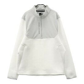 UNDER ARMOUR アンダーアーマー 1366280 切替ハーフジップ 長袖 スウェット ホワイト系 XXL 【中古】ゴルフウェア メンズ