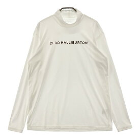ZERO HALLIBURTON ゼロハリバートン 長袖ハイネックインナーTシャツ ホワイト系 M 【中古】ゴルフウェア メンズ