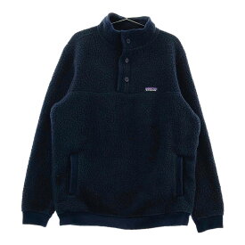 Patagonia パタゴニア 23040 シアーリングフリースプルオーバー ネイビー系 L 【中古】メンズ