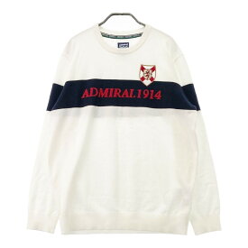 ADMIRAL アドミラル ニット セーター ホワイト系 LL 【中古】ゴルフウェア メンズ