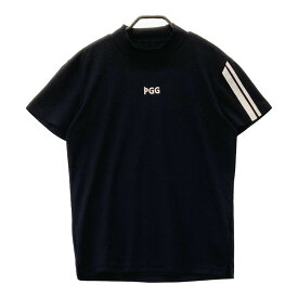PGG PEARLY GATES パーリーゲイツ 2021年モデル ハイネック 半袖Tシャツ ネイビー系 4 【中古】ゴルフウェア メンズ