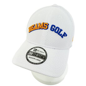 BEAMS GOLF ビームスゴルフ メッシュキャップ ホワイト系 【中古】ゴルフウェア