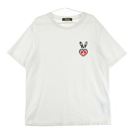 MCM エムシーエム 半袖Tシャツ ドッグ ホワイト系 XL 【中古】メンズ