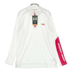 UNDER ARMOUR アンダーアーマー ハーフジップ長袖Tシャツ ホワイト系 MD 【中古】ゴルフウェア メンズ