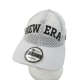 NEW ERA ニューエラ メッシュキャップ ホワイト系 【中古】ゴルフウェア