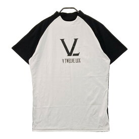 V12 ヴィトゥエルブ モックネック 半袖Tシャツ ホワイト系 M 【中古】ゴルフウェア メンズ