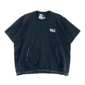 NIKE ナイキ ×Sacai 22AW AS U NRG SS Top レイヤード 半袖Tシャツ ブラック系 L 【中古】メンズ