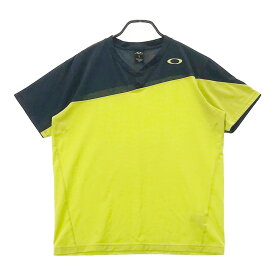 OAKLEY オークリー 434063JP 半袖Tシャツ イエロー系 XL 【中古】ゴルフウェア メンズ