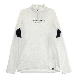 NEW BALANCE ニューバランス ハイネック 長袖Tシャツ　裏起毛 総柄 ホワイト系 6 【中古】ゴルフウェア メンズ