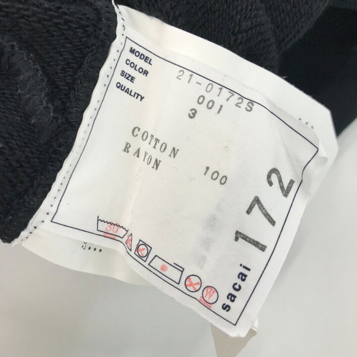 楽天市場】sacai サカイ 21SS 21-0172S HANK WILLIS THOMAS スウェット  