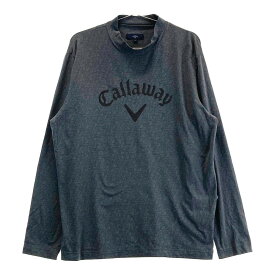 CALLAWAY キャロウェイ 2023年 長袖ハイネックTシャツ 総柄 グレー系 3L 【中古】ゴルフウェア メンズ