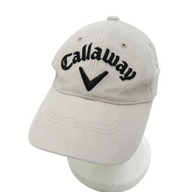 CALLAWAY キャロウェイ コーデュロイ キャップ ベージュ系 FR 【中古】ゴルフウェア