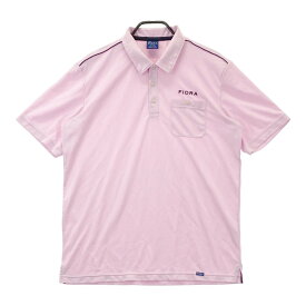 FIDRA フィドラ 半袖ポロシャツ ピンク系 XL 【中古】ゴルフウェア メンズ