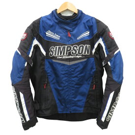 SIMPSON シンプソン SJ-8132 オールシーズンナイロンジャケット ブラック系 M 【中古】バイクウェア メンズ