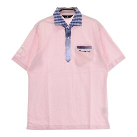MUNSING WEAR マンシングウェア 半袖ポロシャツ ピンク系 L 【中古】ゴルフウェア メンズ