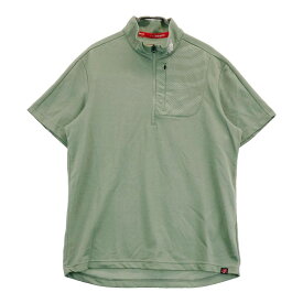 NEW BALANCE ニューバランス ハーフジップ 半袖Tシャツ カーキ系 5 【中古】ゴルフウェア メンズ