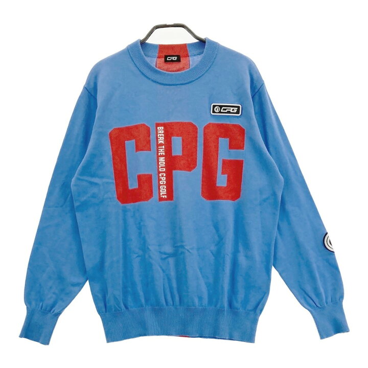 楽天市場】CPG GOLF シーピージーゴルフ ニットセーター ブルー系 2  