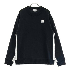 MUNSING WEAR マンシングウェア MEMQJL03 長袖ニットセーター ブラック系 LL 【中古】ゴルフウェア メンズ