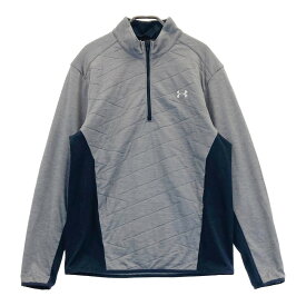 UNDER ARMOUR アンダーアーマー ハーフジップスウェット グレー系 LG 【中古】ゴルフウェア メンズ