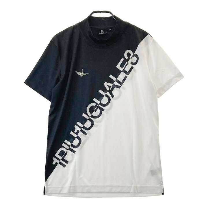 楽天市場】1PIU1UGUALE3 GOLF ハイネック 半袖Tシャツ ロゴ バイカラー 